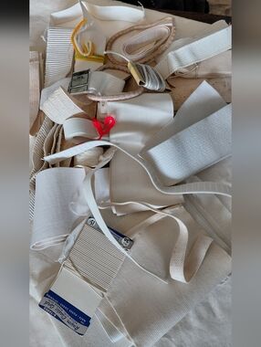 Mixed White & Cream Elastic and Textile Trim Bundle